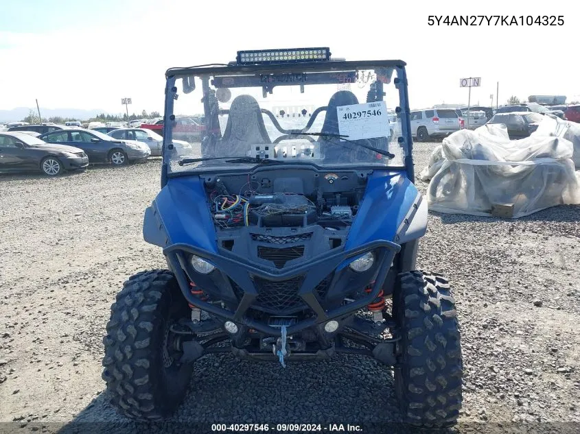 5Y4AN27Y7KA104325 2019 Yamaha Yxe850