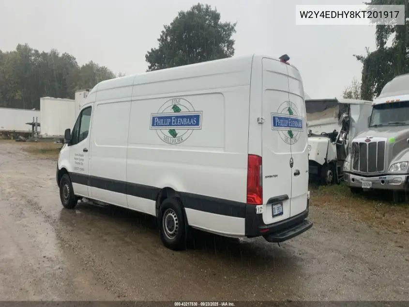 W2Y4EDHY8KP201917 2019 Freightliner Sprinter 2500 High Roof V6