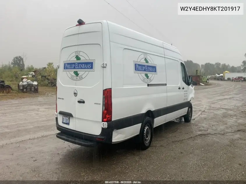 W2Y4EDHY8KP201917 2019 Freightliner Sprinter 2500 High Roof V6