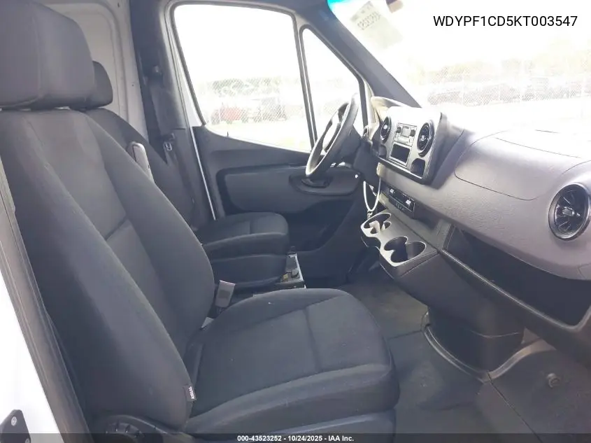 WDYPF1CD5KT003547 2019 Freightliner Sprinter 2500 High Roof V6