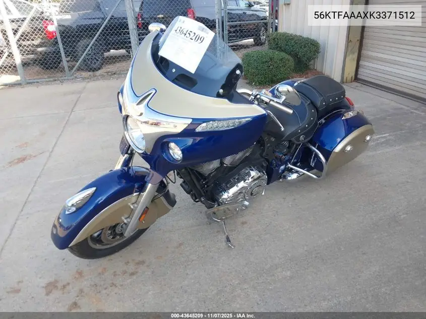 56KTFAAAXK3371512 2019 Indian Motorcycle Co. Chieftain Classic