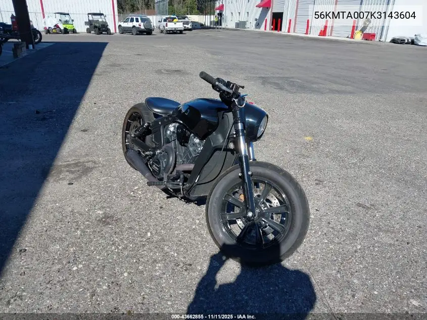 56KMTA007K3143604 2019 Indian Motorcycle Co. Scout Bobber Abs