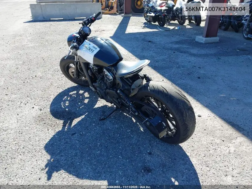 56KMTA007K3143604 2019 Indian Motorcycle Co. Scout Bobber Abs