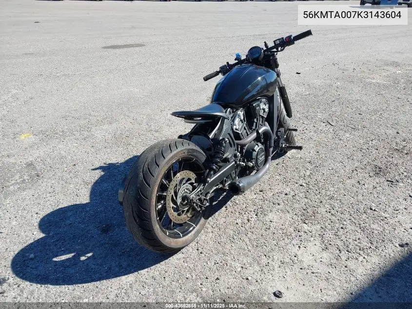 56KMTA007K3143604 2019 Indian Motorcycle Co. Scout Bobber Abs