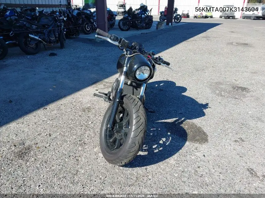 56KMTA007K3143604 2019 Indian Motorcycle Co. Scout Bobber Abs