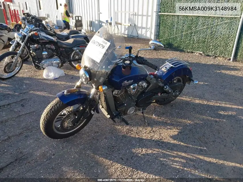 56KMSA009K3148984 2019 Indian Motorcycle Co. Scout Abs