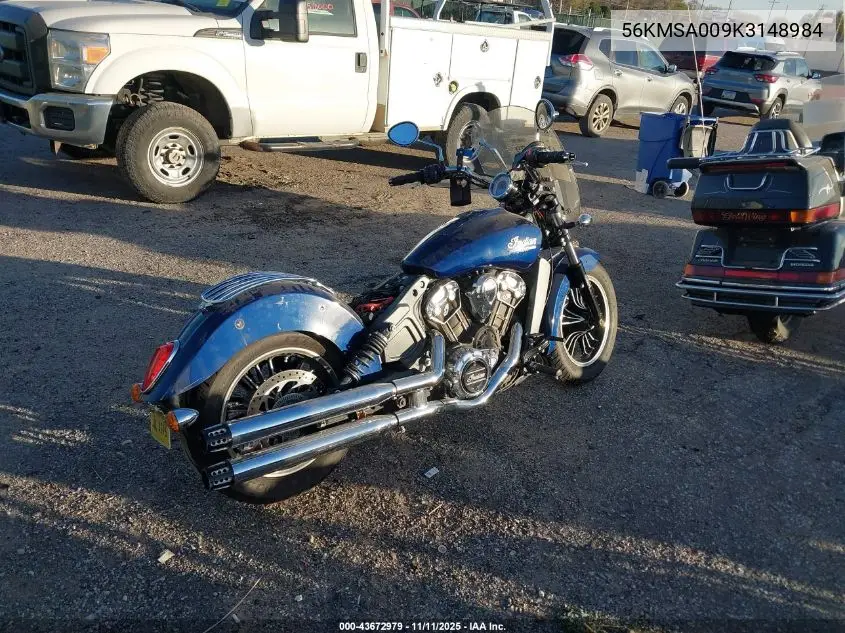 56KMSA009K3148984 2019 Indian Motorcycle Co. Scout Abs