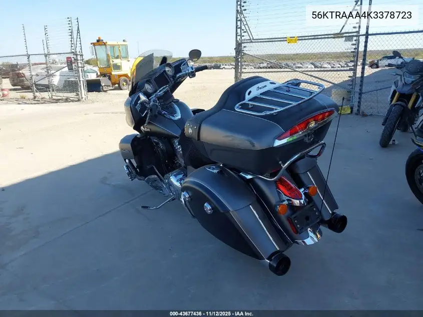 56KTRAAA4K3378723 2019 Indian Motorcycle Co. Roadmaster