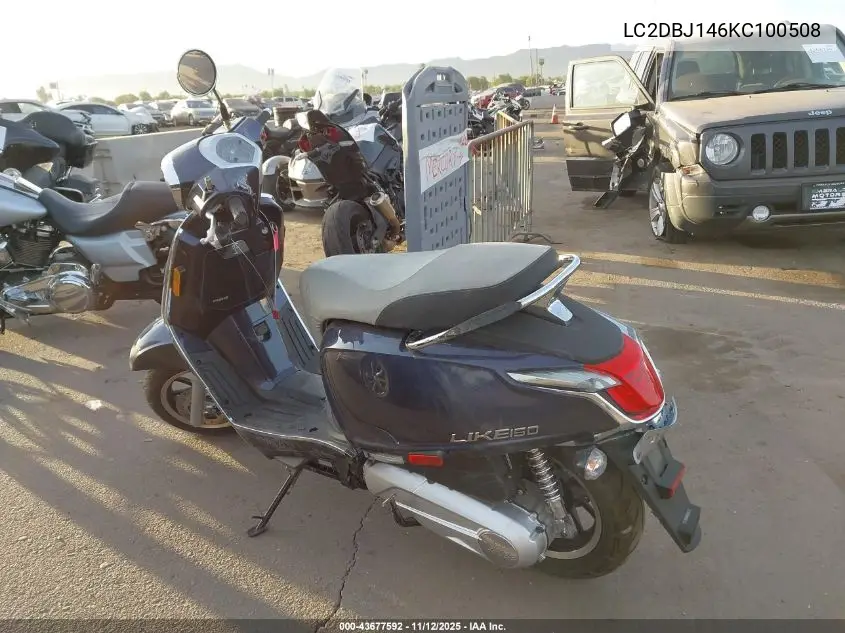 LC2DBJ146KC100508 2019 Kymco Usa Inc Like 150