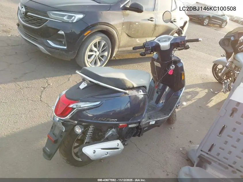 LC2DBJ146KC100508 2019 Kymco Usa Inc Like 150