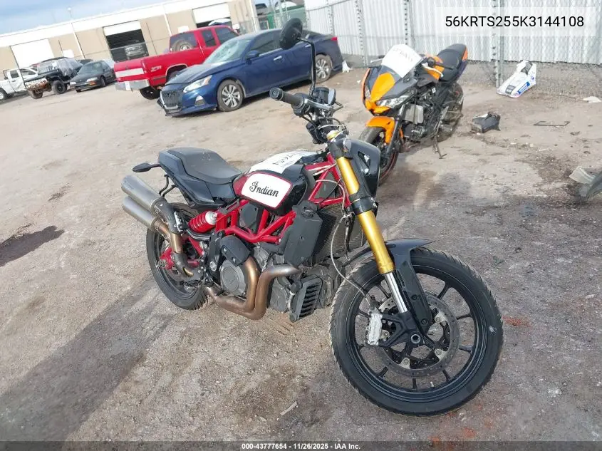 56KRTS255K3144108 2019 Indian Motorcycle Co. Ftr 1200 S Race Replica