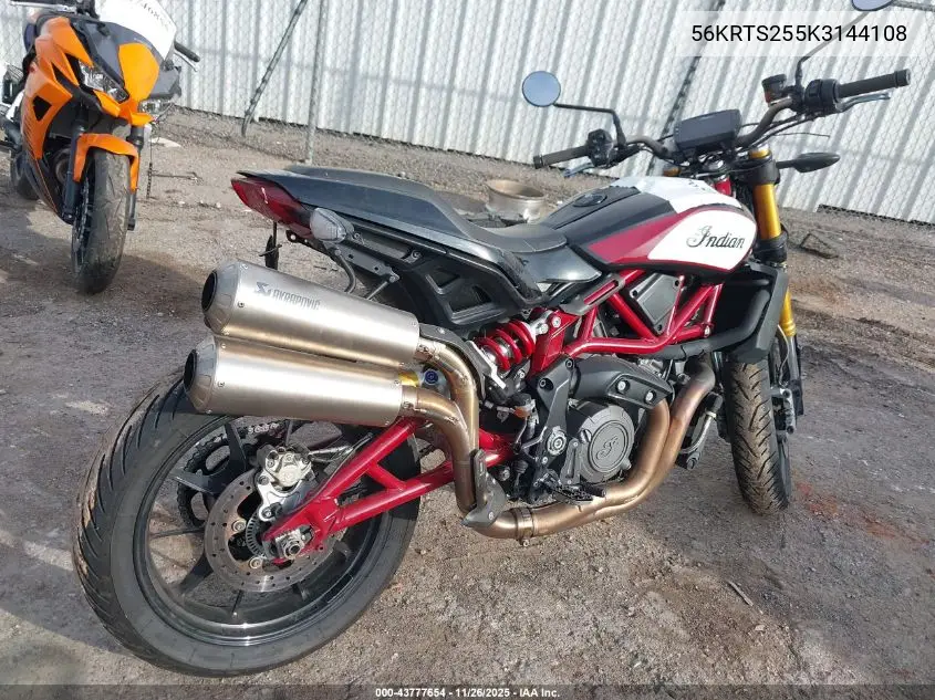 56KRTS255K3144108 2019 Indian Motorcycle Co. Ftr 1200 S Race Replica