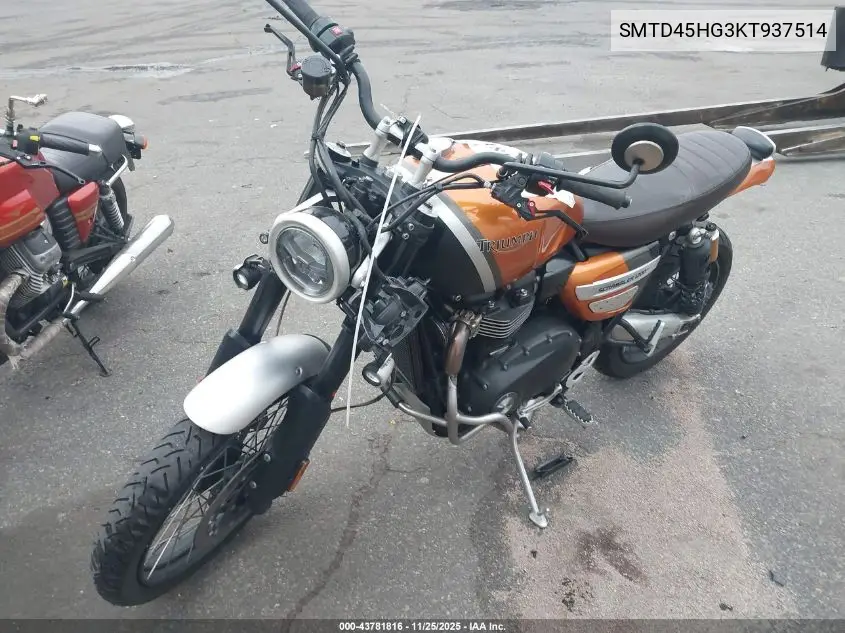 SMTD45HG3KT937514 2019 Triumph Motorcycle Scrambler 1200 Xc