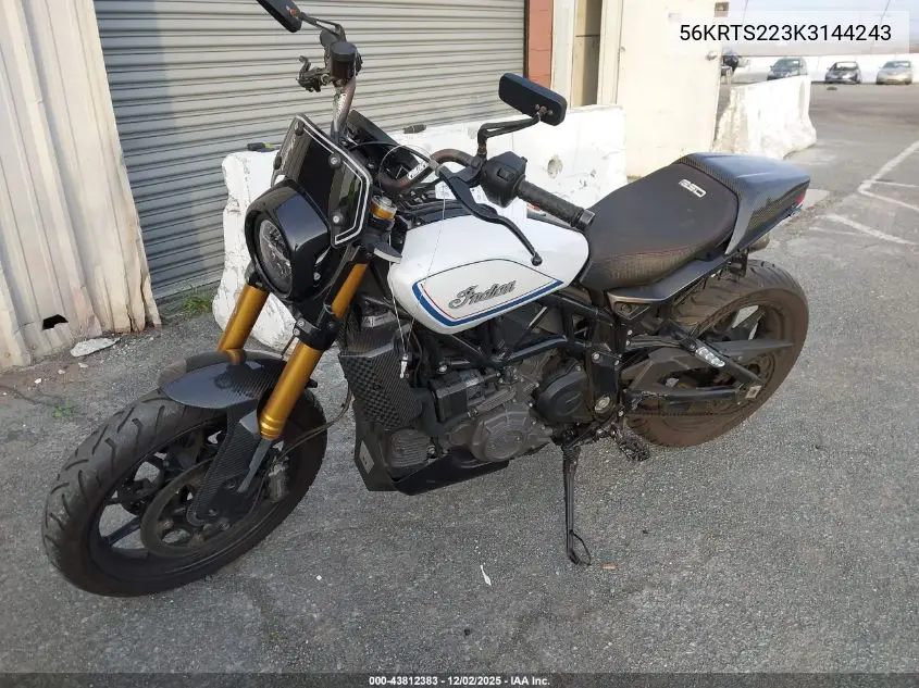 56KRTS223K3144243 2019 Indian Motorcycle Co. Ftr 1200 S