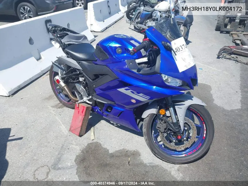 MH3RH18Y0LK004172 2020 Yamaha Yzfr3 A