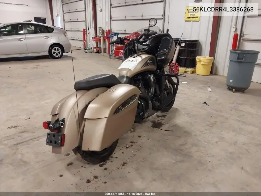 56KLCDRR4L3386268 2020 Indian Motorcycle Co. Challenger Dark Horse