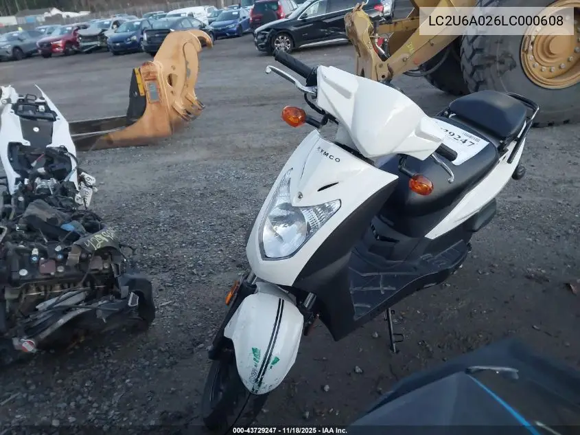 LC2U6A026LC000608 2020 Kymco Usa Inc Agility 50