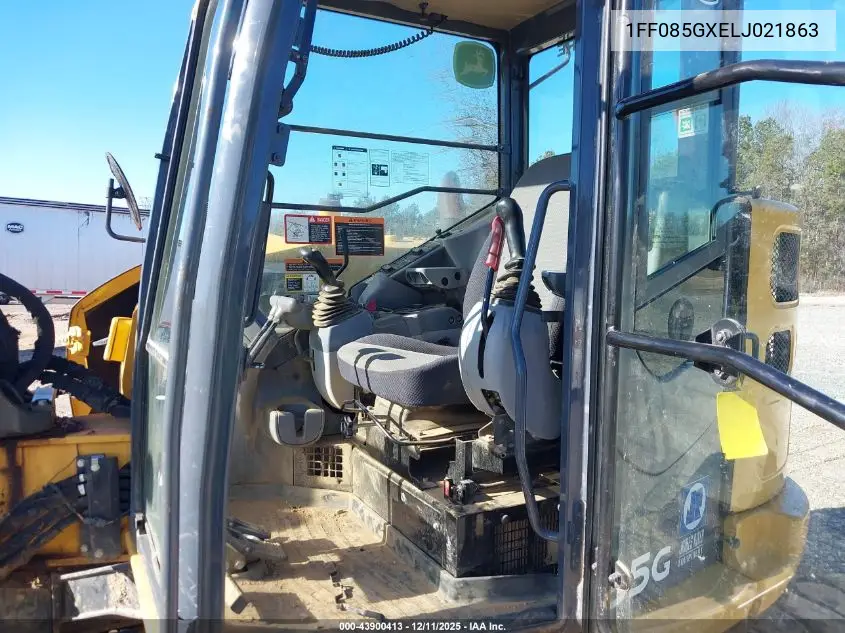 2020 John Deere 85G Excavator VIN: 1FF085GXELJ021863 Lot: 43900413