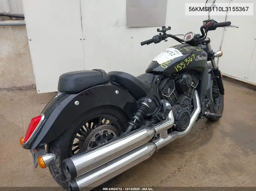 56KMSB110L3155367 2020 Indian Motorcycle Co. Scout Sixty