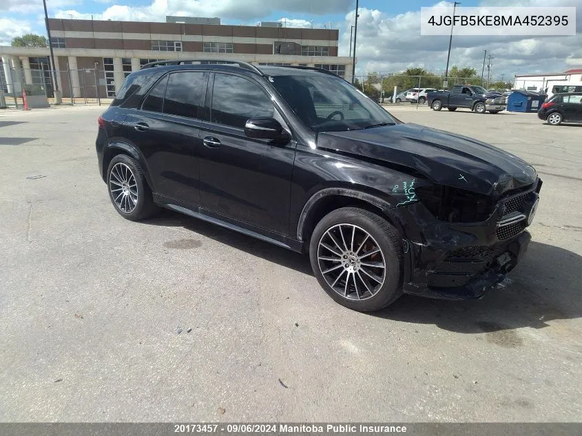 2021 Mercedes Benz Gle450 VIN: 4JGFB5KE8MA452395 Lot: 20173457