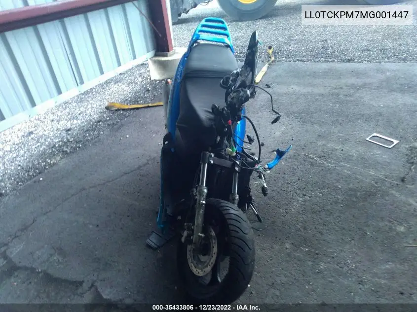 LL0TCKPM7MG001447 2021 Yngf 150Cc Scooter