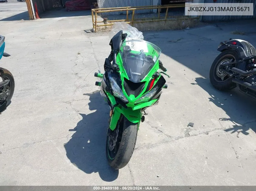 JKBZXJG13MA015671 2021 Kawasaki Zx636 K