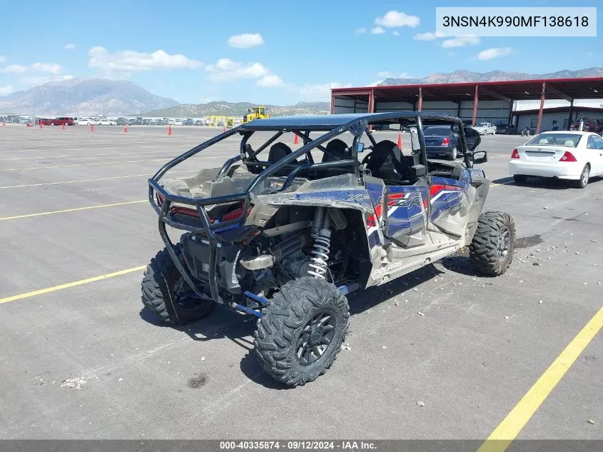 3NSN4K990MF138618 2021 Polaris Rzr Xp 4 1000 Premium