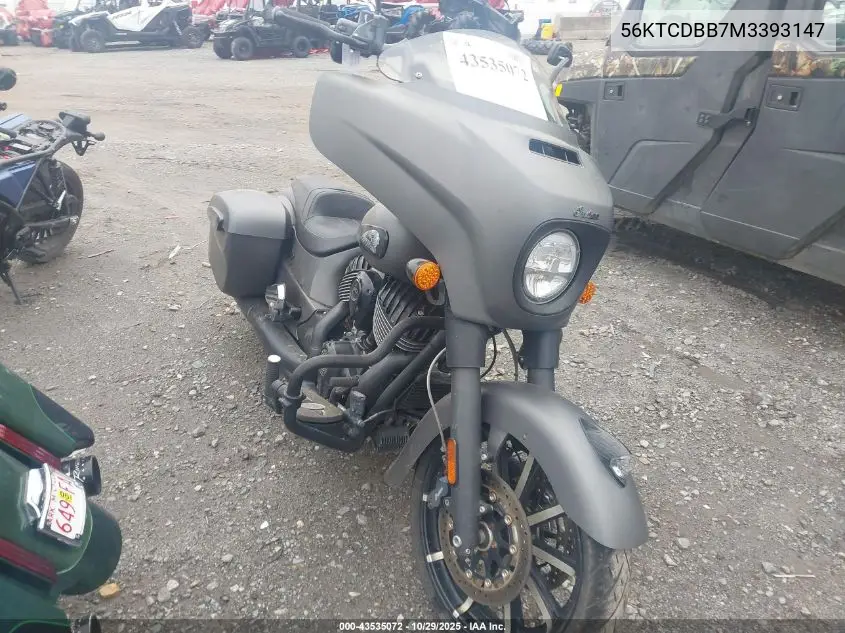 56KTCDBB7M3393147 2021 Indian Motorcycle Co. Chieftain Dark Horse