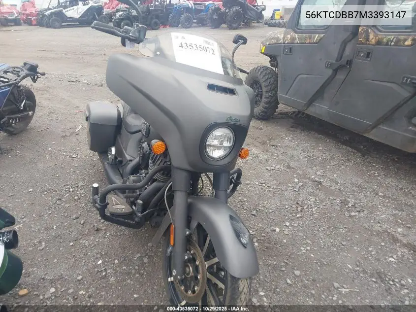 56KTCDBB7M3393147 2021 Indian Motorcycle Co. Chieftain Dark Horse