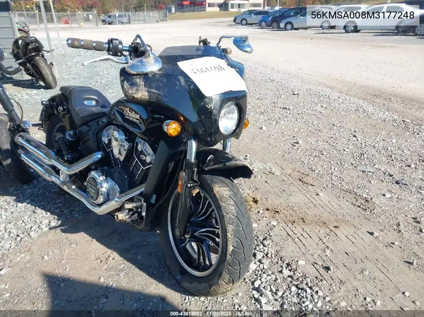 56KMSA008M3177248 2021 Indian Motorcycle Co. Scout Abs