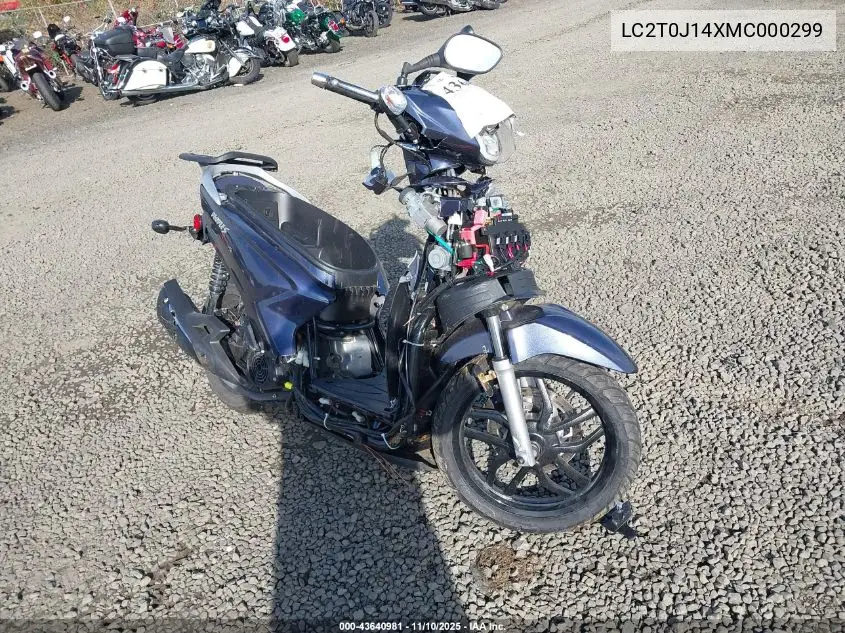 LC2T0J14XMC000299 2021 Kymco Usa Inc People S150