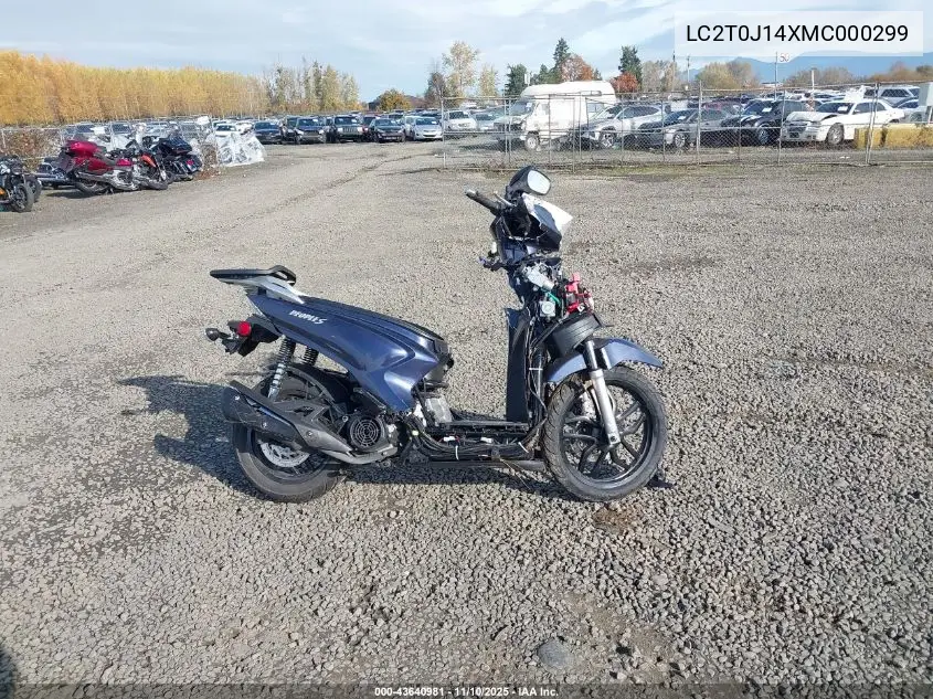 LC2T0J14XMC000299 2021 Kymco Usa Inc People S150