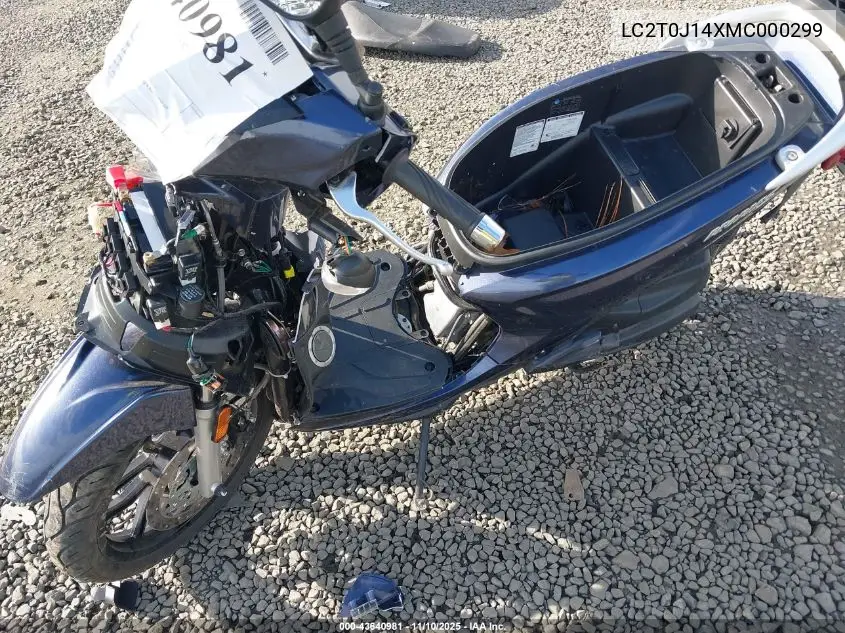 LC2T0J14XMC000299 2021 Kymco Usa Inc People S150