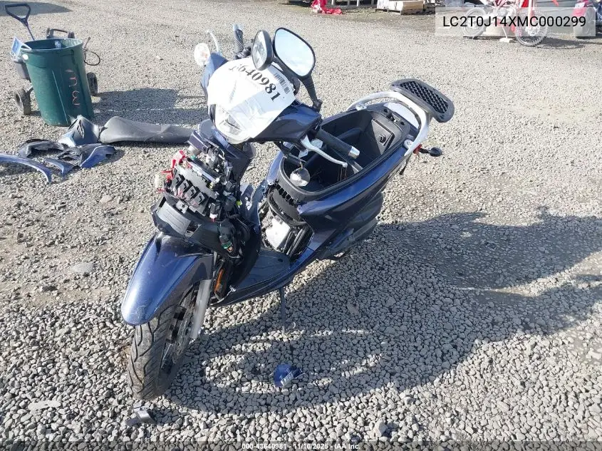 LC2T0J14XMC000299 2021 Kymco Usa Inc People S150
