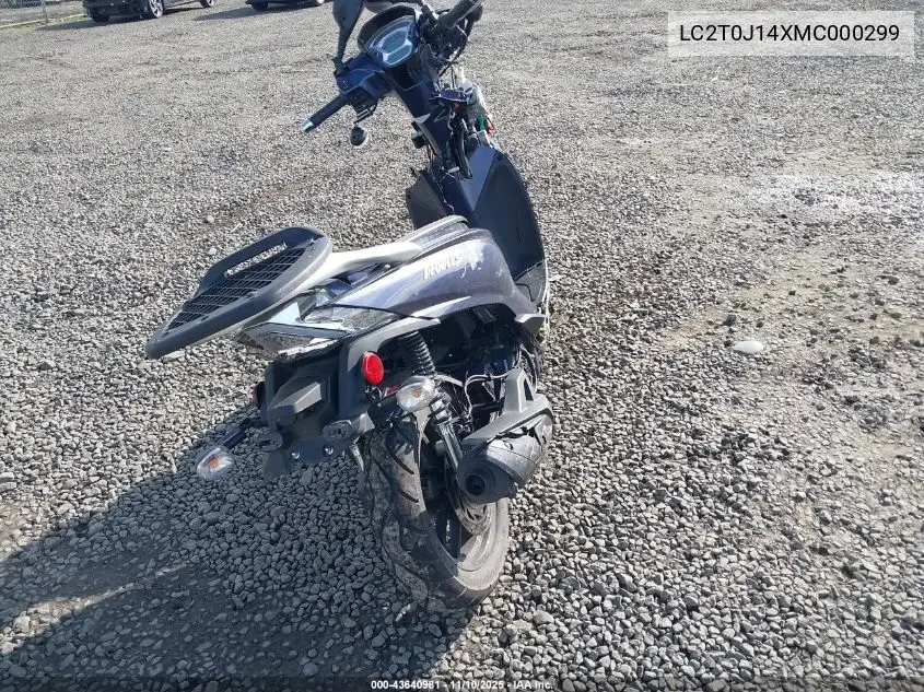 LC2T0J14XMC000299 2021 Kymco Usa Inc People S150