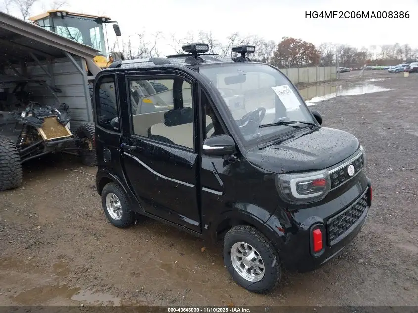 HG4MF2C06MA008386 2021 Chang Coco Coupe