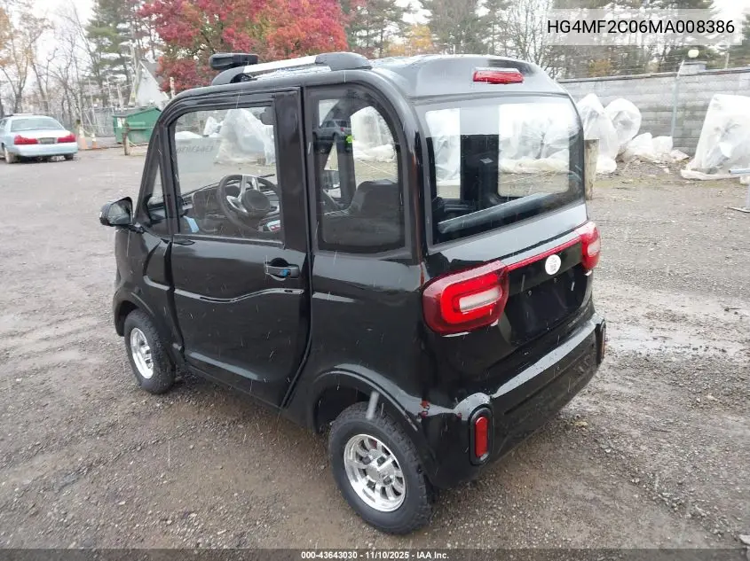 HG4MF2C06MA008386 2021 Chang Coco Coupe