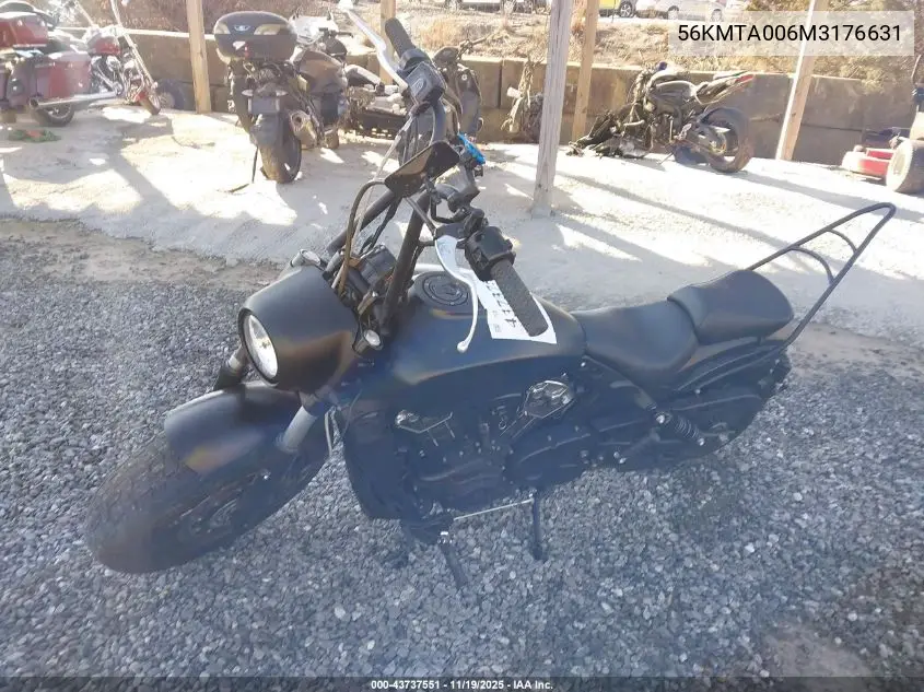 56KMTA006M3176631 2021 Indian Motorcycle Co. Scout Bobber Abs