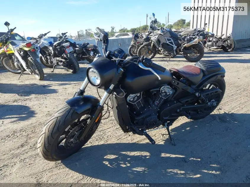 56KMTA005M3175373 2021 Indian Motorcycle Co. Scout Bobber Abs