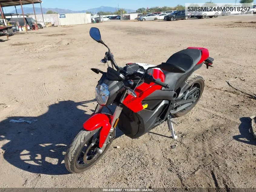 538SMLZ68MCG18297 2021 Zero Motorcycles Inc Sr