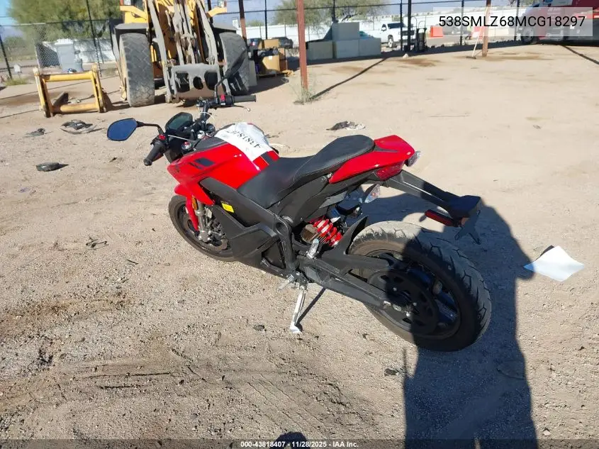 538SMLZ68MCG18297 2021 Zero Motorcycles Inc Sr