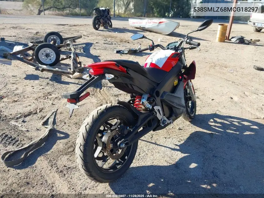 538SMLZ68MCG18297 2021 Zero Motorcycles Inc Sr