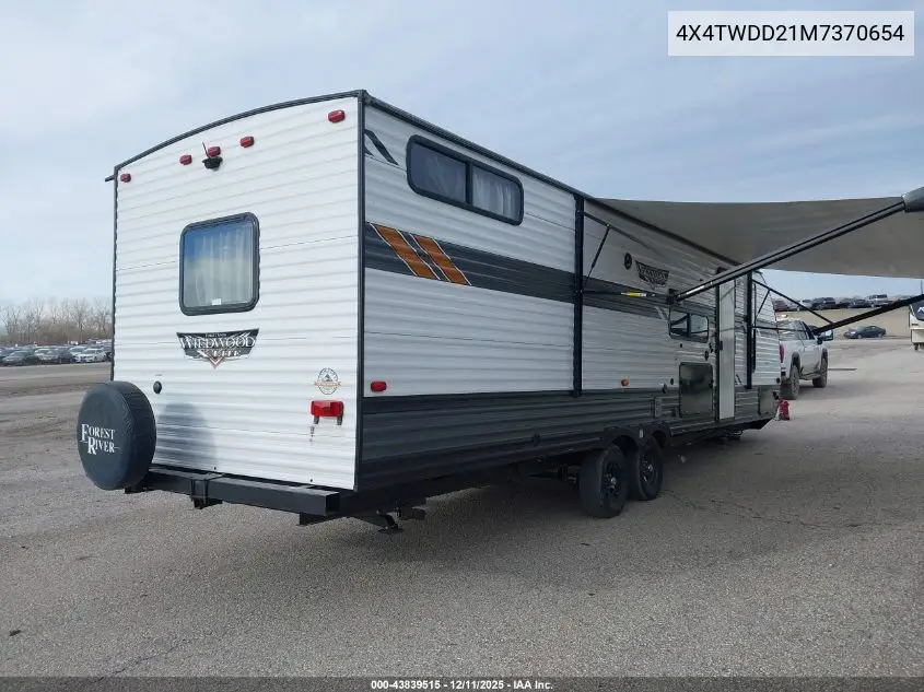 2021 Fore River 28Vbxl VIN: 4X4TWDD21M7370654 Lot: 43839515