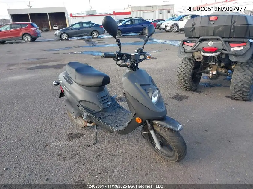 RFLDC0512NA007977 2022 Adly Scooter
