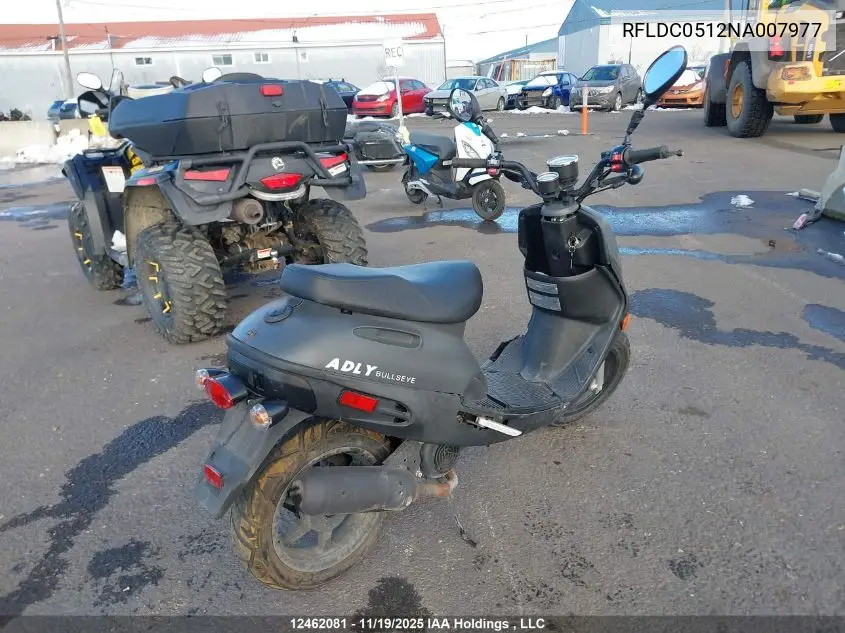 RFLDC0512NA007977 2022 Adly Scooter