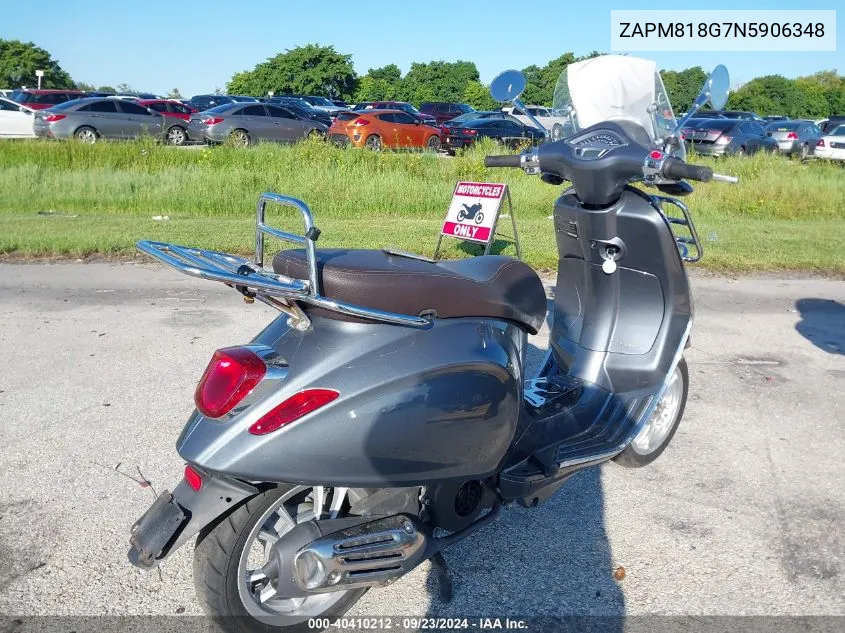 ZAPM818G7N5906348 2022 Vespa Primavera/Sprint 150