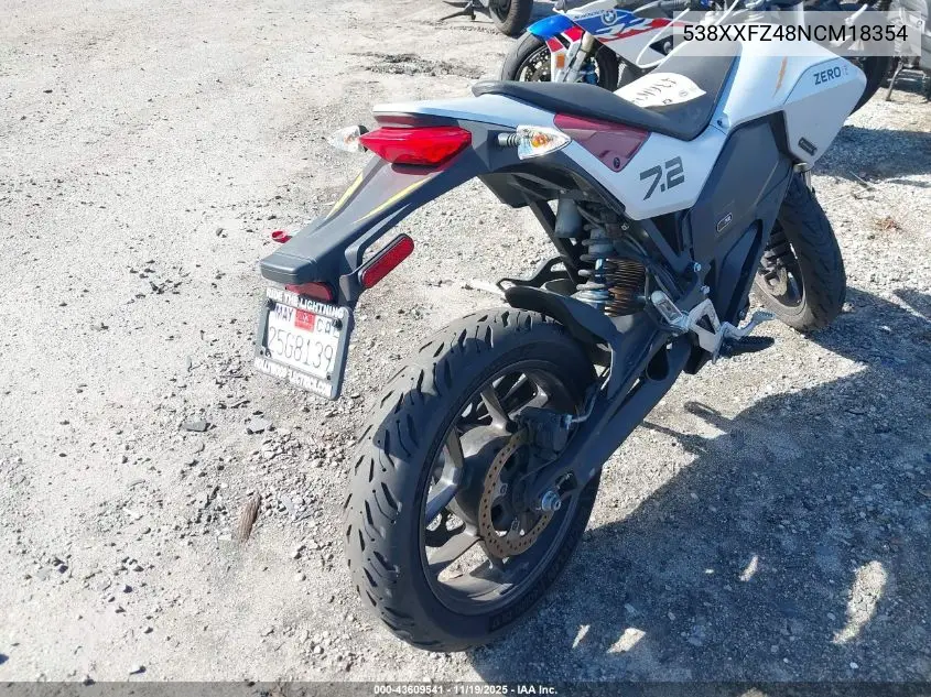 538XXFZ48NCM18354 2022 Zero Motorcycles Inc Fxe