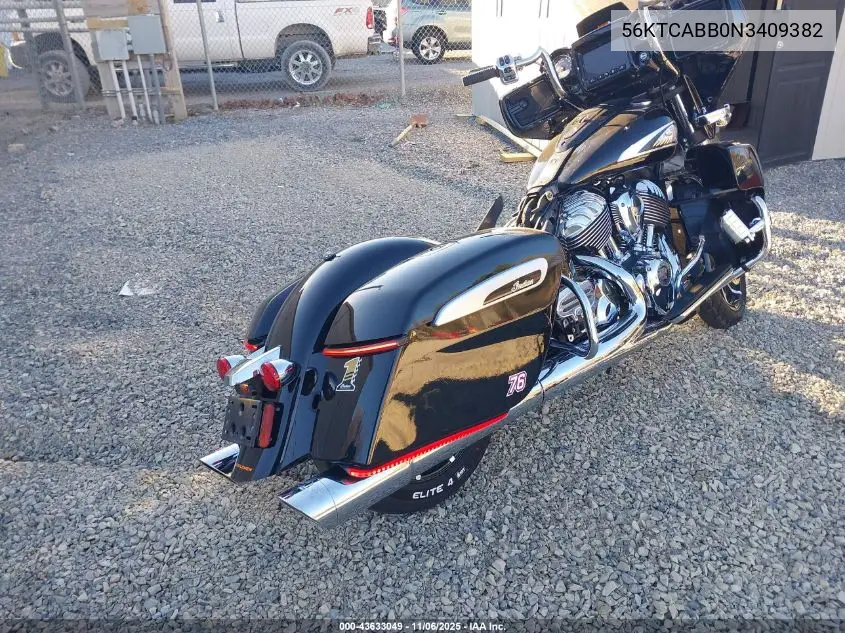 56KTCABB0N3409382 2022 Indian Motorcycle Co. Chieftain Limited