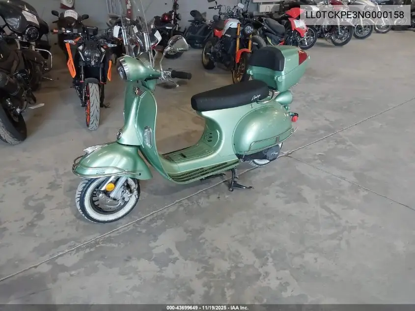 LL0TCKPE3NG000158 2022 Yngf 49Cc Scooter