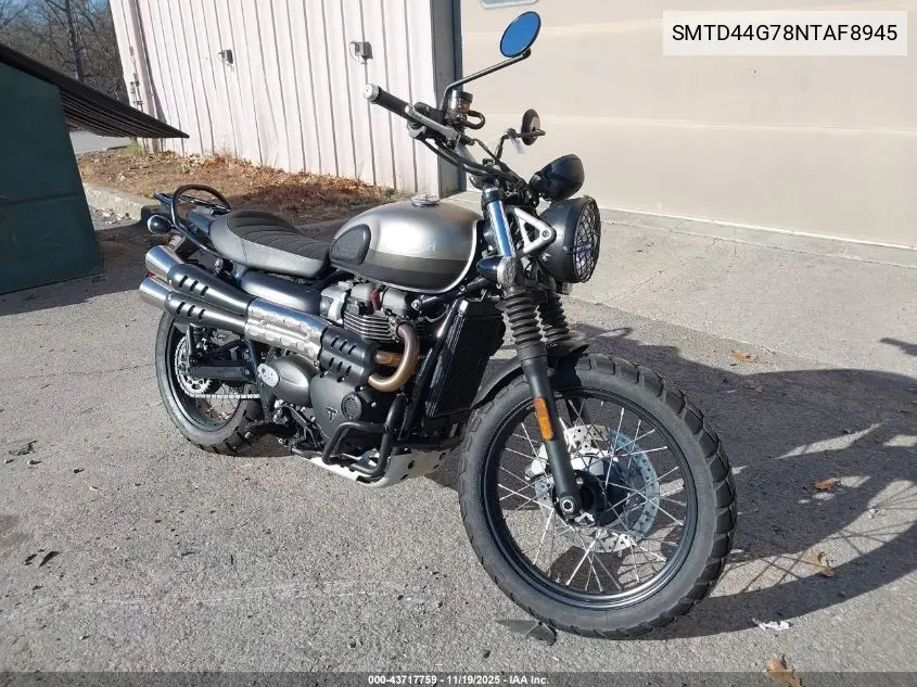 SMTD44G78NTAF8945 2022 Triumph Motorcycle Street Scrambler